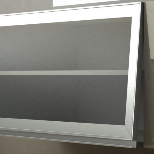 Aluminium Glass Door Frame With Handle 8202